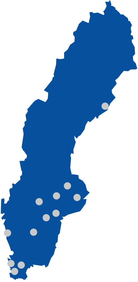 Sverigekarta över hyresnivåer